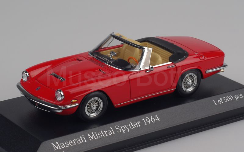 MINICHAMPS (437123430) Maserati Mistral spyder 1964 rosso