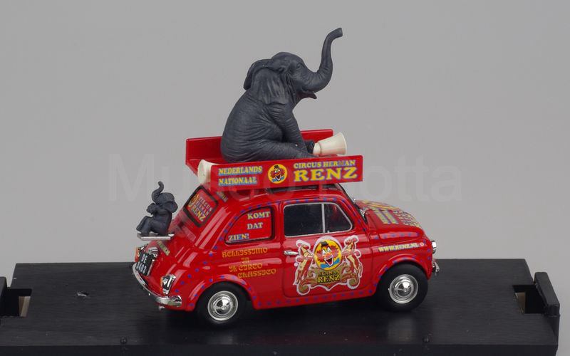 BRUMM (R502) Fiat 500R "CIRCUS HERMAN RENZ" rosso