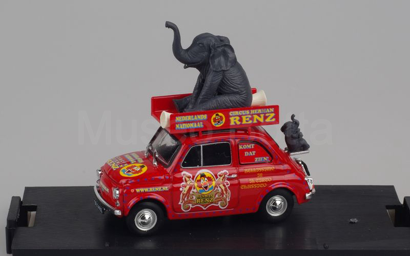 BRUMM (R502) Fiat 500R "CIRCUS HERMAN RENZ" rosso