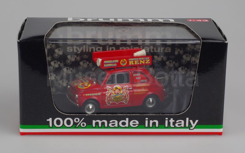 BRUMM (R502) Fiat 500R "CIRCUS HERMAN RENZ" rosso