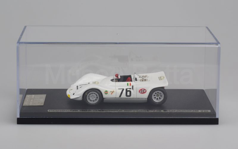 PIT MODELS FACTORY BUILT Porsche 906 Carrera spyder Trento Bondone 1970 n° 76 Piero Monticone bianco