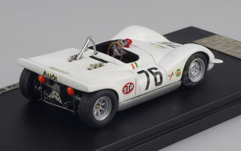 PIT MODELS FACTORY BUILT Porsche 906 Carrera spyder Trento Bondone 1970 n° 76 Piero Monticone bianco