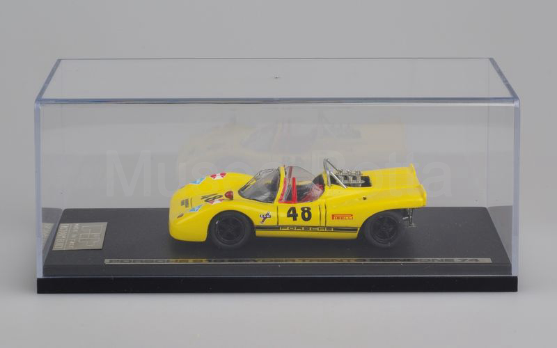 PIT MODELS FACTORY BUILT Porsche 910 spyder Trento-Bondone 1974 n° 48 Ennio Bonomelli giallo