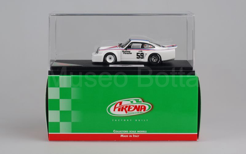 ARENA MODELS (821) Porsche Carrera RSR BRUMOS IMSA Mid Ohio 1975 bianco FACTORY BUILT