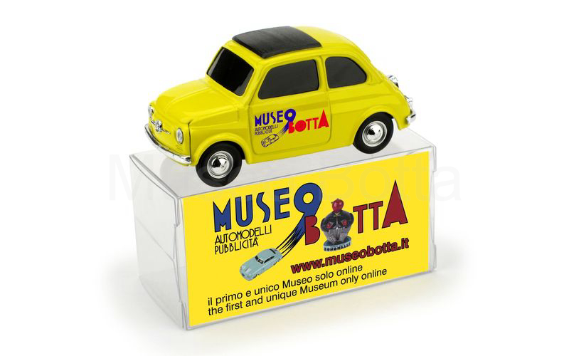 BRUMM PROMOZIONALE (S16/05-Mu.Bo.002) Fiat 500 "MUSEO BOTTA" giallo