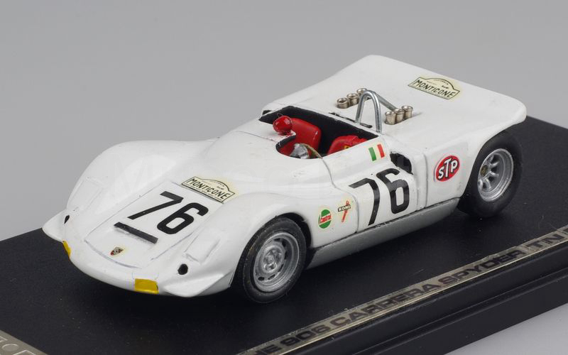 PIT MODELS FACTORY BUILT Porsche 906 Carrera spyder Trento Bondone 1970 n° 76 Piero Monticone bianco