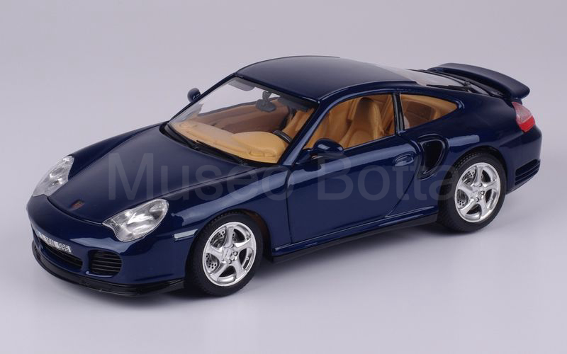 BURAGO PROMOZIONALE (made in Italy) 1:18 (WAP021 015 10) Porsche 911 Turbo (996) blu metallizzato