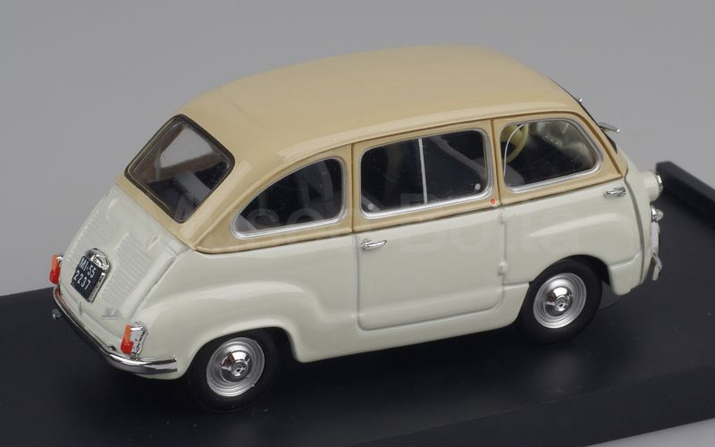 BRUMM (R333-09) Fiat 600D Multipla 1960 sabbia marina-grigio chiaro