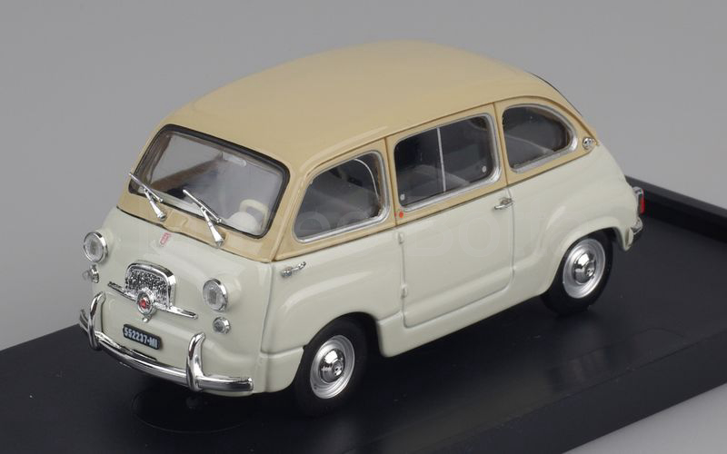 BRUMM (R333-09) Fiat 600D Multipla 1960 sabbia marina-grigio chiaro