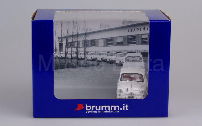 GIFT SET ABARTH 1 su base BRUMM Fiat Abarth 850TC stradale 1963 all'uscita dello stabilimento Abarth EDIZIONE LIMITATA