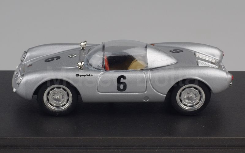 BRUMM elaborazione Mu.Bo. (009V) Porsche 550 1500RS Spyder Victor Rolff n. 6 Hockenheim 1956 CON VETRINETTA