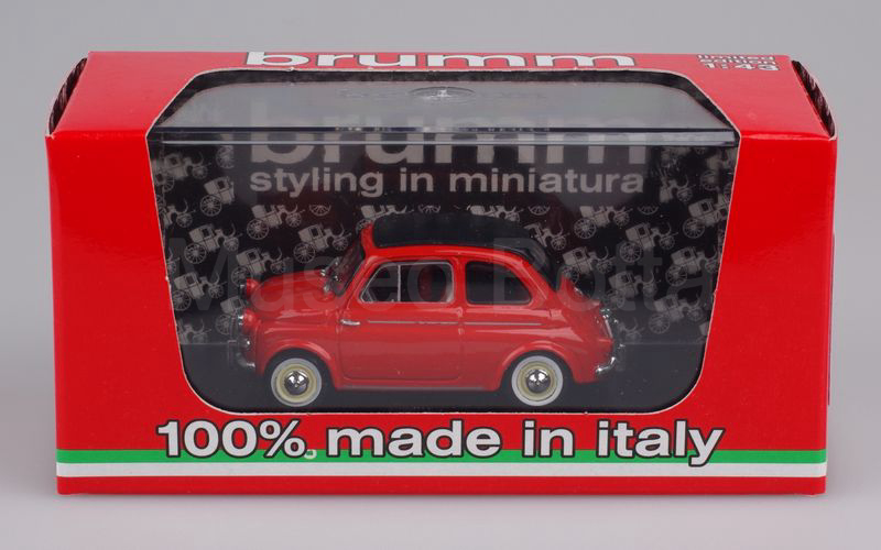 BRUMM (R377-02) Fiat Nuova 500 America chiusa 1958 rosso