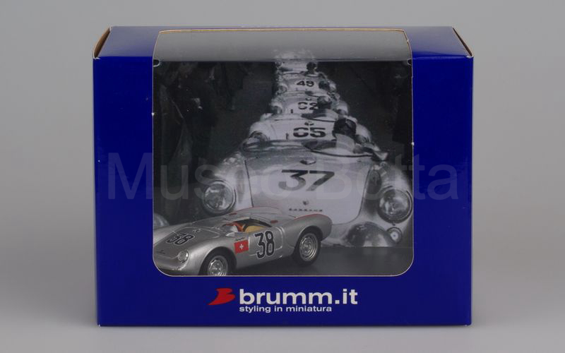 Elaborazione su base BRUMM SET "Lo squadrone Porsche 550 RS spyder a Le Mans 1955"