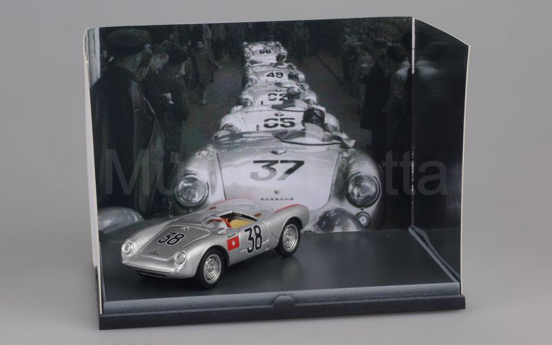 Elaborazione su base BRUMM SET "Lo squadrone Porsche 550 RS spyder a Le Mans 1955"