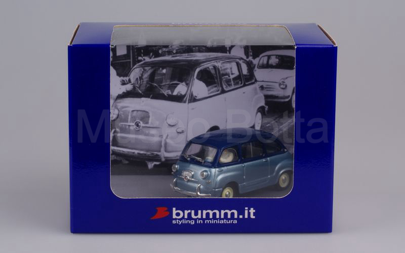 Elaborazione su base Brumm SET Collaudo fine produzione Fiat 600 Multipla 1ª serie 1956