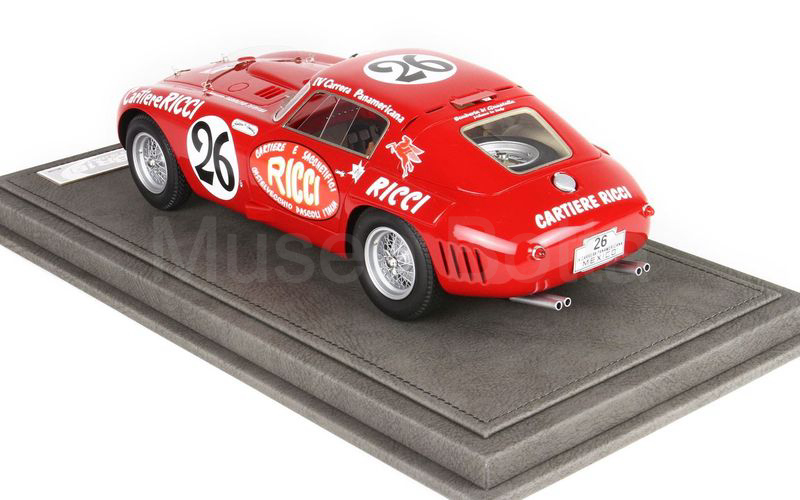 BBR MODELS 1:18 (1844A) Ferrari 375 MM Carrera Panamericana 1953 n° 26 rosso CON VETRINA