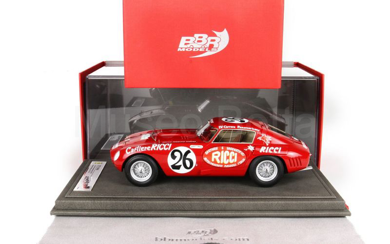 BBR MODELS 1:18 (1844A) Ferrari 375 MM Carrera Panamericana 1953 n° 26 rosso CON VETRINA