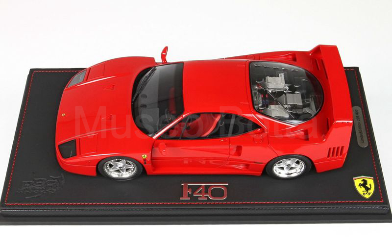 BBR MODELS 1:18 BBR MODELS 1:18 (P18151A) Ferrari F40 1987 rosso corsa CON VETRINA