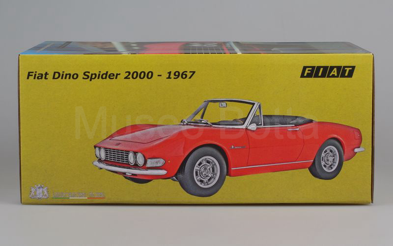 LAUDORACING-MODEL 1:18 (LM117A) Fiat Dino Spider 2000 rosso