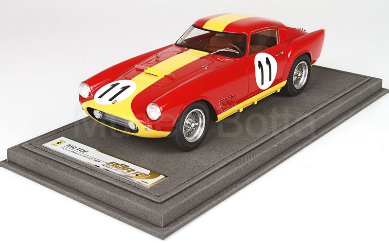 BBR MODELS 1:18 (BBR1836) Ferrari 250 TDF 24 H Le Mans S/N 1321 GT 1959 n. 11 CON VETRINA