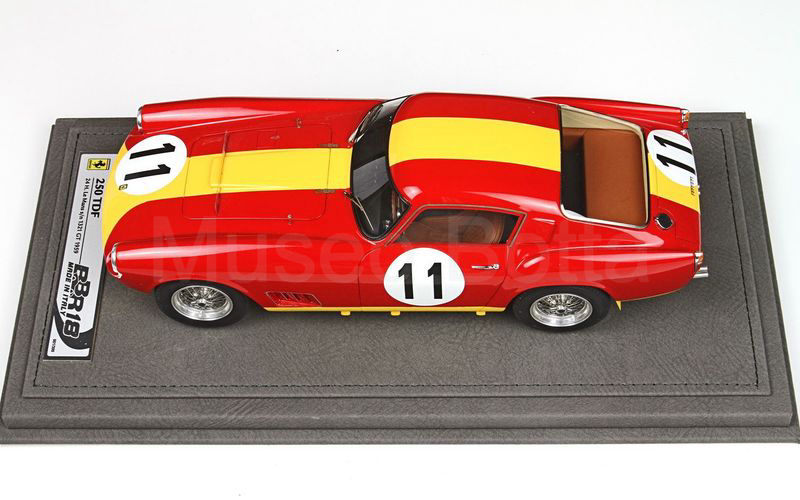 BBR MODELS 1:18 (BBR1836) Ferrari 250 TDF 24 H Le Mans S/N 1321 GT 1959 n. 11 CON VETRINA