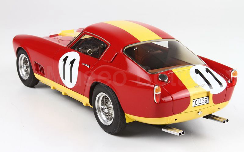 BBR MODELS 1:18 (BBR1836) Ferrari 250 TDF 24 H Le Mans S/N 1321 GT 1959 n. 11 CON VETRINA