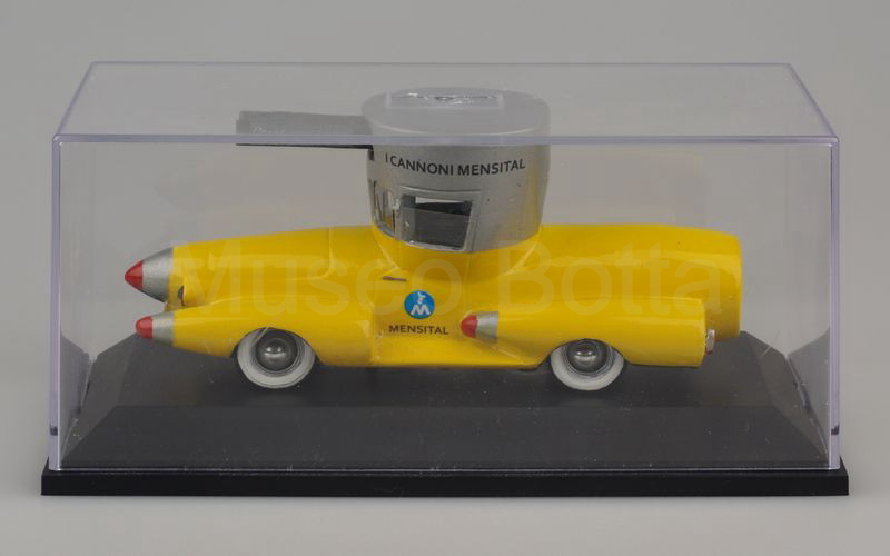 MUSEO BOTTA Fiat 1100 carro spara dadi "BRODO PREST" carrozzeria Fissore 1954 argento-giallo