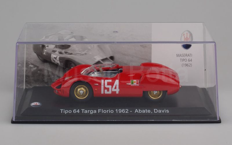 MASERATI 100 YEARS COLLECTION (57) Maserati Tipo 64 Targa Florio 1962 Abate-Davis rosso