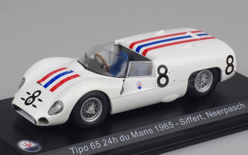 MASERATI 100 YEARS COLLECTION (59) Maserati Tipo 65 Le Mans 1965 Siffert-Neerpasch bianco