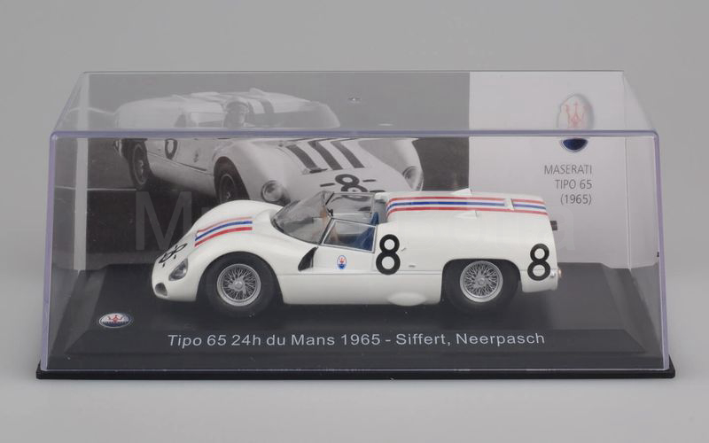 MASERATI 100 YEARS COLLECTION (59) Maserati Tipo 65 Le Mans 1965 Siffert-Neerpasch bianco