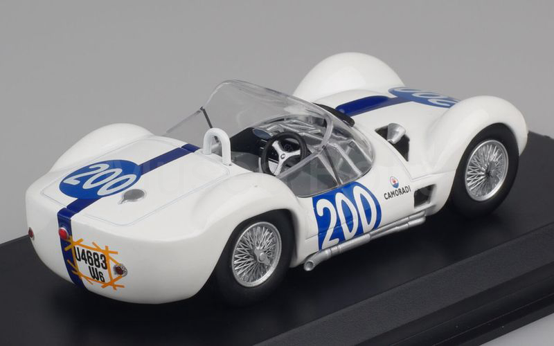 MASERATI 100 YEARS COLLECTION (56) Maserati Tipo 60 Targa Florio 1960 Maglioli-Vaccarella bianco