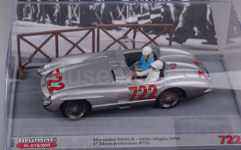 BRUMM (S20/17) Mercedes Benz 300 SLR 1° Mille Miglia 1955 Moss