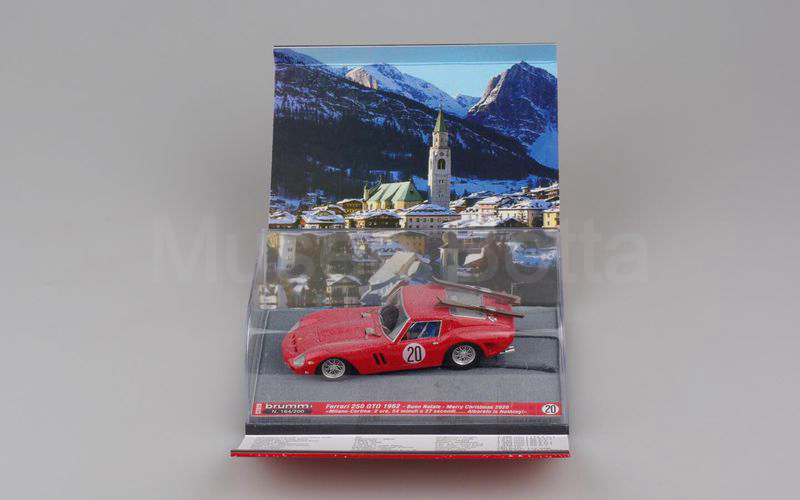 BRUMM PROMOZIONALE (S20/20) Ferrari 250 GTO 1962 Buon Natale 2020 rosso