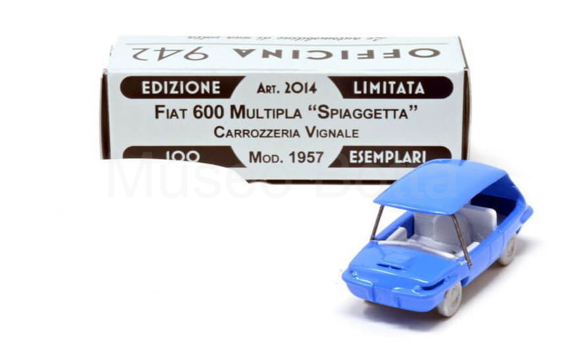 OFFICINA 942 (2014) Fiat 600 Spiaggietta Carrozzeria Vignale 1957 azzurro