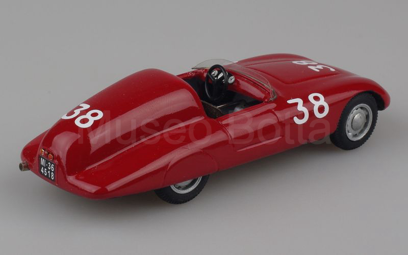 MUSEO BOTTA Fiat 1100 "Sette" - "Nani" Mille Miglia 1940 rosso