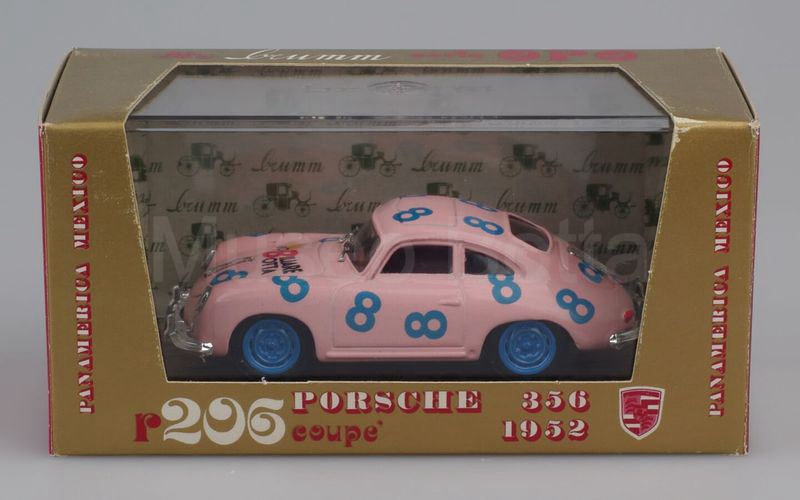 BRUMM PROMOZIONALE (IB2003) Porsche 356 coupé "IMMOBILIARE BOTTA" rosa RARITÀ