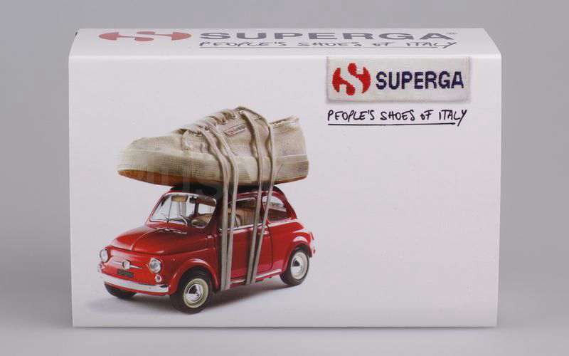 BRUMM PROMOZIONALE (S14/13) Fiat 500 "SUPERGA" rosso